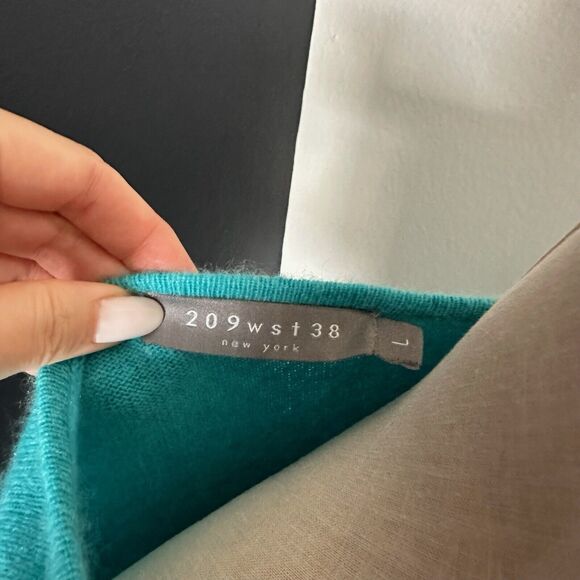 209 wst 38 100% Cashmere Knit Fringe Pullover Sweater - Picture 5 of 8